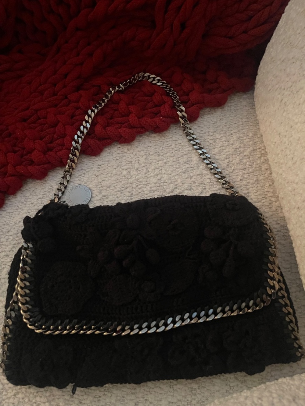 RARE Stella McCartney Mini Falabella Crochet Shoulder Bag - Picture 7 of 11